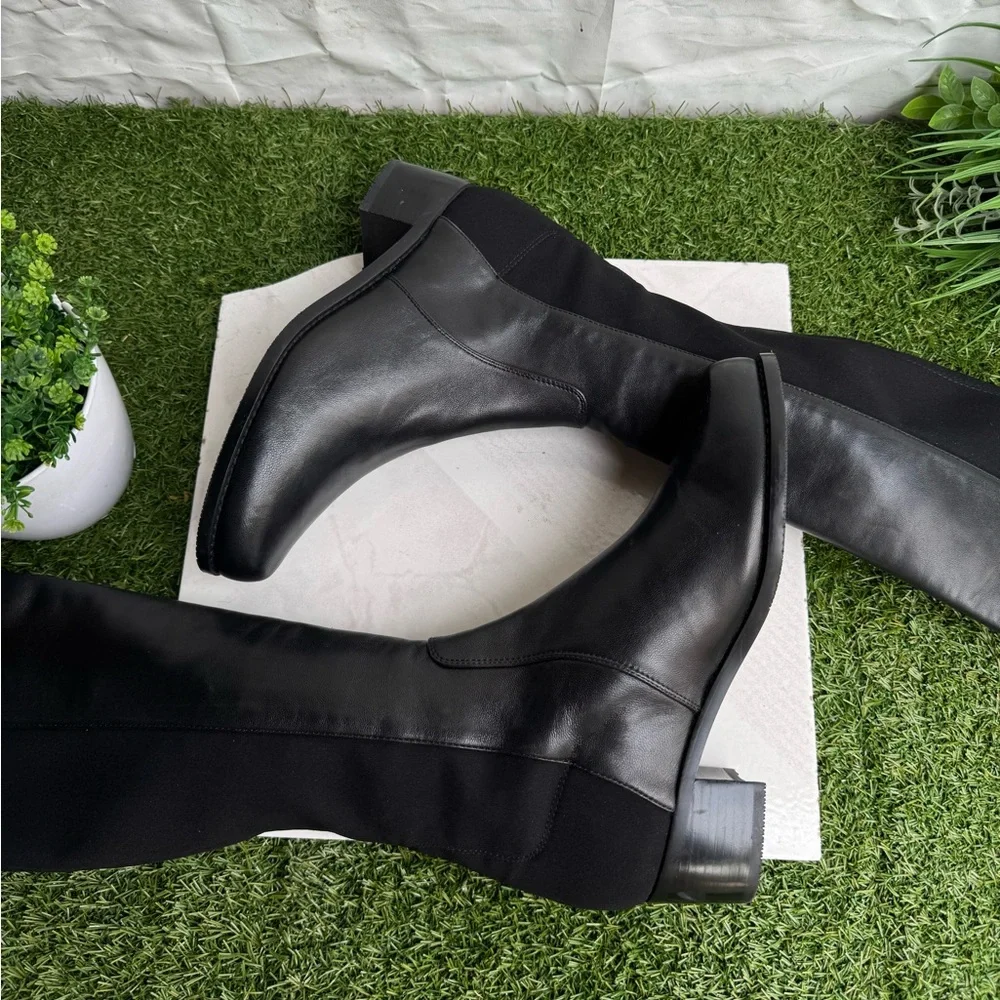 Stuart Weitzman 5050 Bold Leather Over-The-Knee Boots size 6.5 New Retaill $795